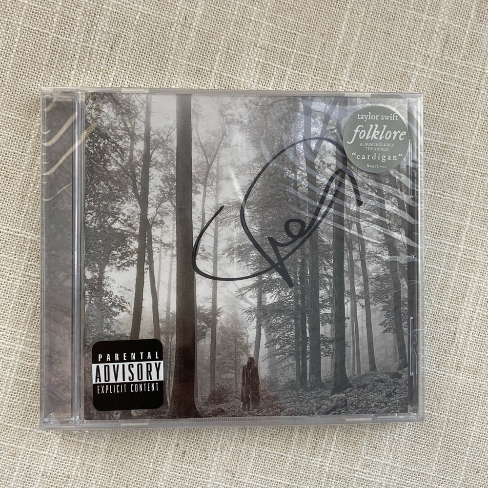 Autographed Taylor Swift Folklore CD